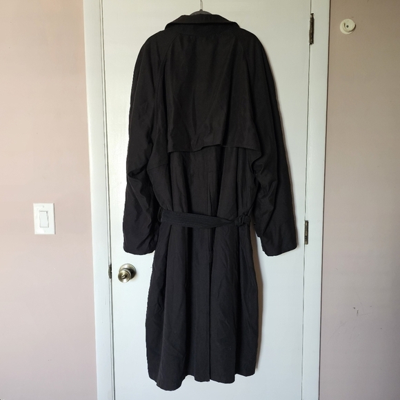 Rochester Big & Tall black preppy wool removable liner trench coat Size 3XB - Picture 3 of 8